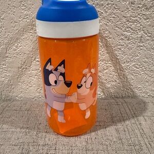 Zak! Bluey Character Sports Bottle with Leak Proof Straw and Handle NWT